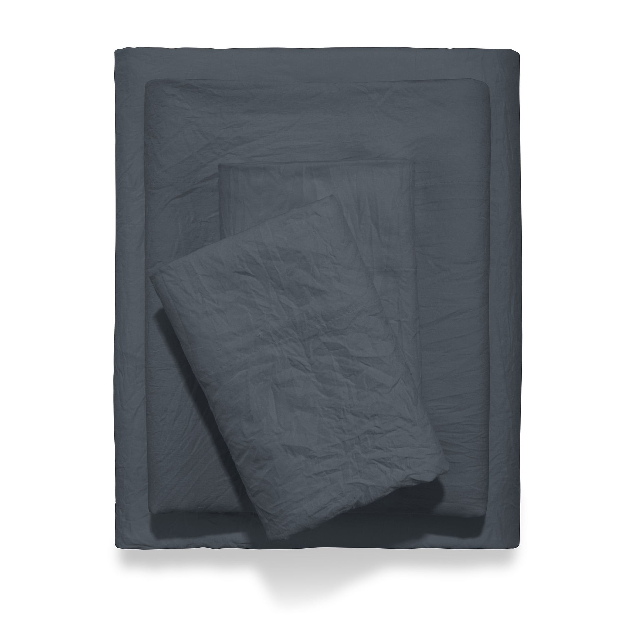 Cooling Sateen Microfiber Bed Sheet Set, Grey Stone, Full, 4 Pieces - Luxury Bed Sheet Set with Deep Pockets - Default Title