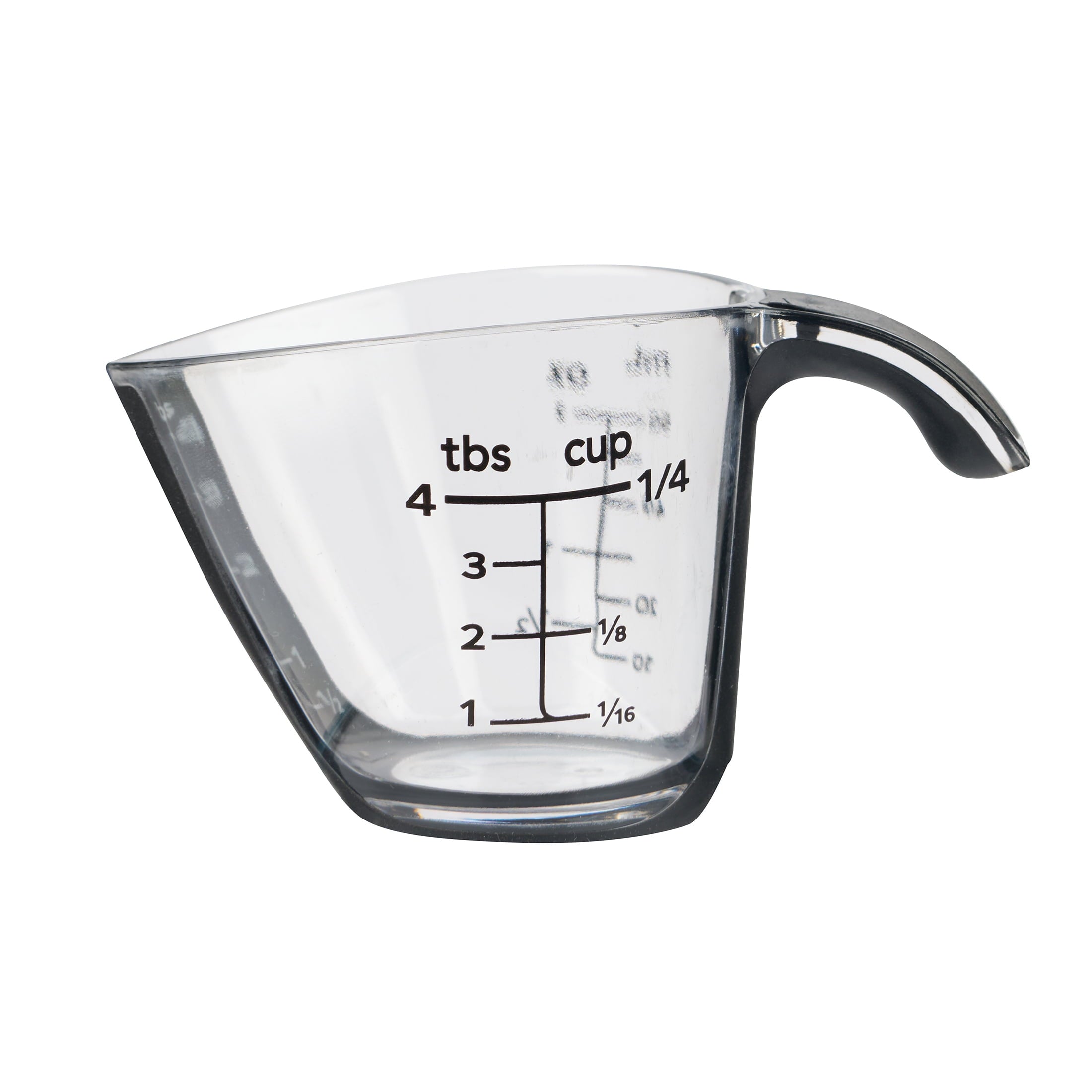 Innovative 1/4C Plastic Mini Measuring Cup, Black/Transparent - Premium Stainless Steel Garlic Presser & Peeler - Default Title