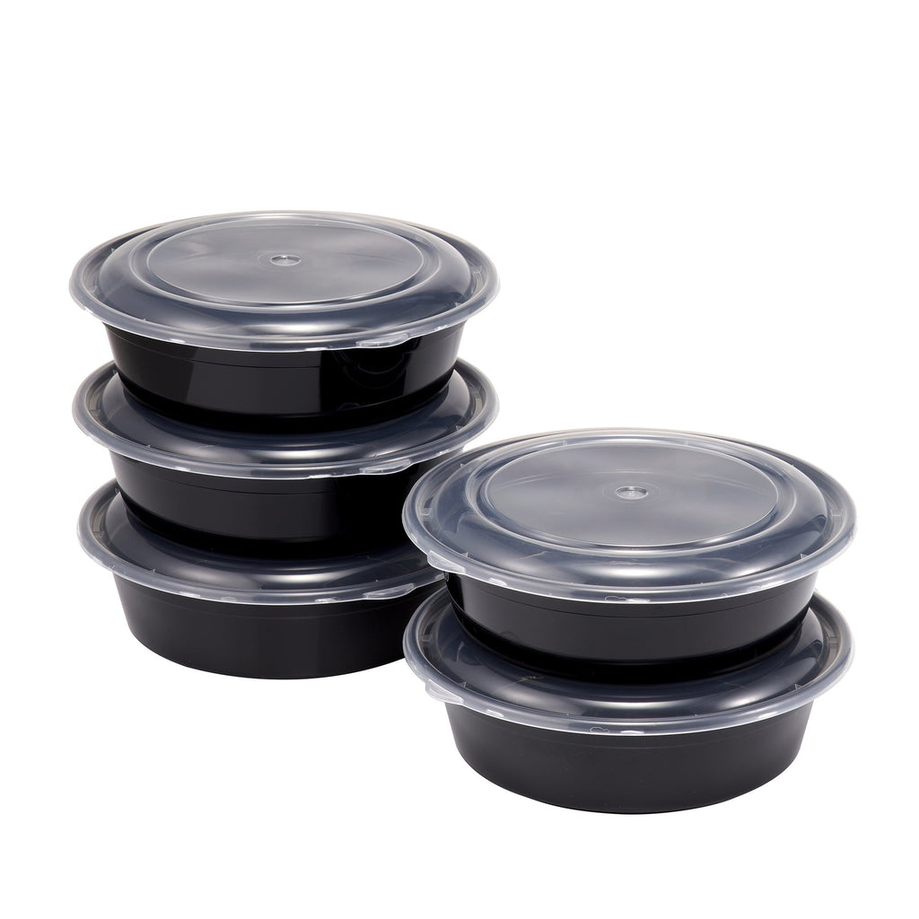 Whimsical Doughnut 5-Pack Round Meal Prep Containers with Lids, 1L, BPA-Free, Microwave & Dishwasher Safe, Ideal Use for Meal ... - Deliciously Soft Cupcake Sensory Glob - Default Title