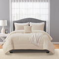 Hypoallergenic Cloud 5-Piece Papyrus Beige Waffle Comforter Set, Full/Queen - Hypoallergenic Ultra-Fluffy Quilt for Winter - Default Title