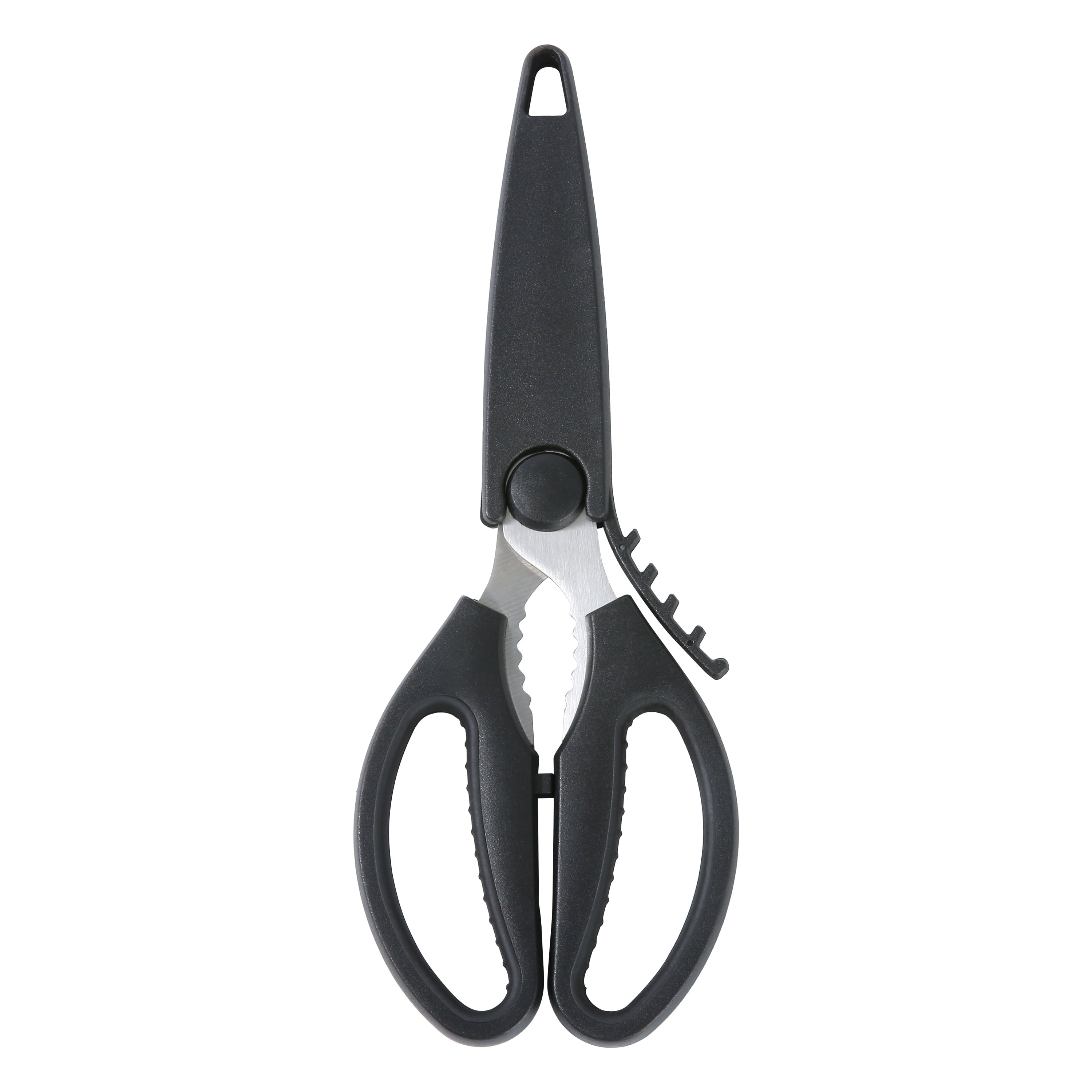 Multi-Functional Stainless Steel Multi-Purpose Kitchen Shears with Grip 1 Each - Kitchen Gadget Tool for Quick Food Prep - Default Title