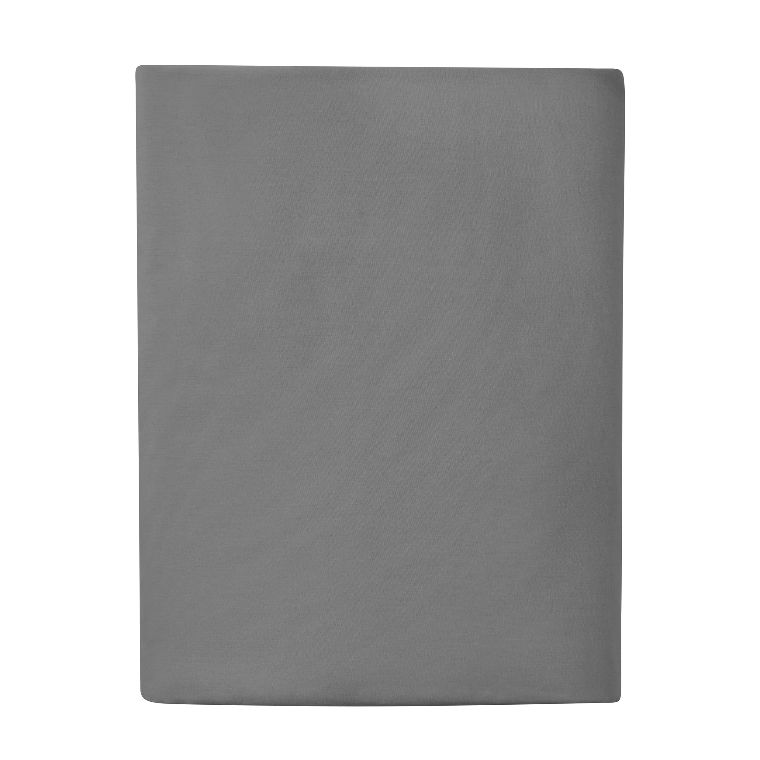 Premium Egyptian Cotton Easy Care 300 Thread Count Solid Soothing-Gray CVC Cotton Blend Fitted Sheet, King (Adult) - Cooling Hotel Quality Bedding Sheets and Pillowcases - Default Title