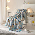 Cozy Fleece Cozy Fleece Throw Blanket, Gray Paw 50" x 60", All Ages - Super Soft Reversible Sherpa Flannel Blanket - Default Title