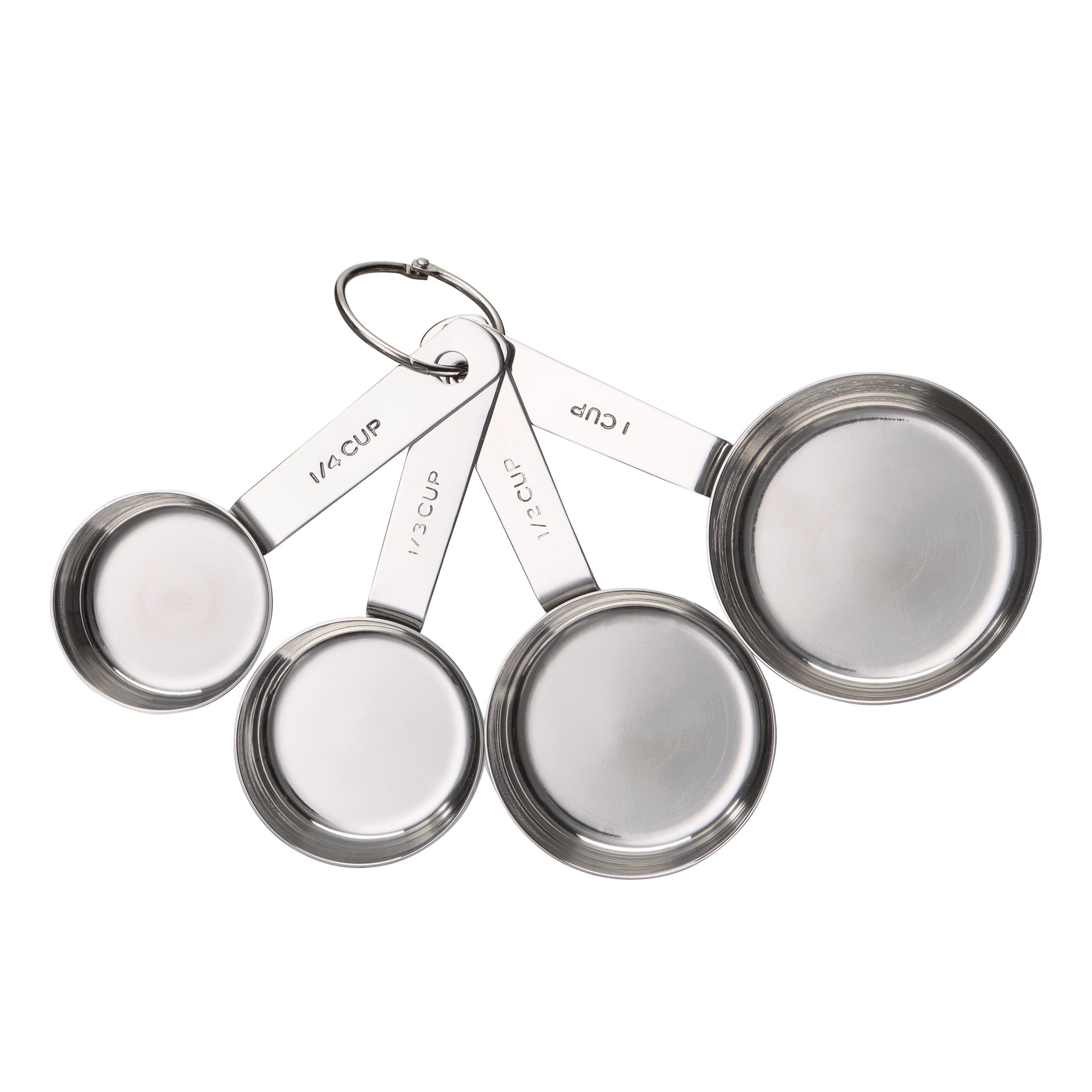Innovative Kitchen Stainless Steel 4-Piece Nesting Measuring Cups - Premium Stainless Steel Garlic Presser & Peeler - Default Title