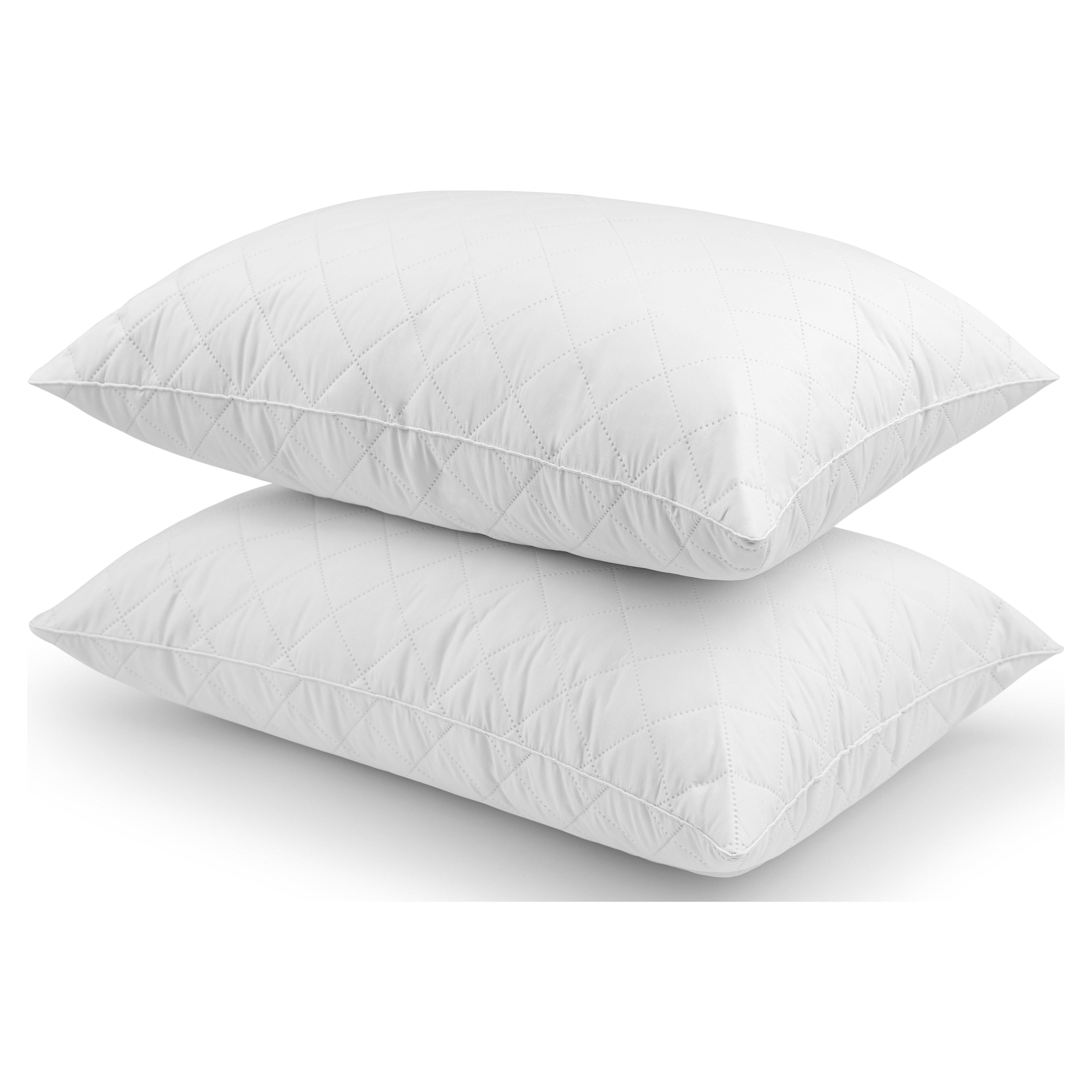 Decorative Plump Memory Foam Cluster Bed Pillow, Standard/Queen, 2 Pack - Decorative Throw Pillow Cushion for Sofa & Bed - Default Title