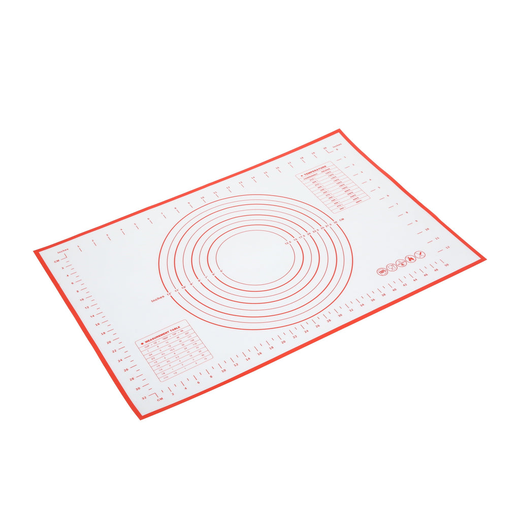 Premium Kitchen Reusable Silicone 24"x 18" Pastry Mat with Measurements - Premium Stainless Steel Garlic Presser & Peeler - Default Title