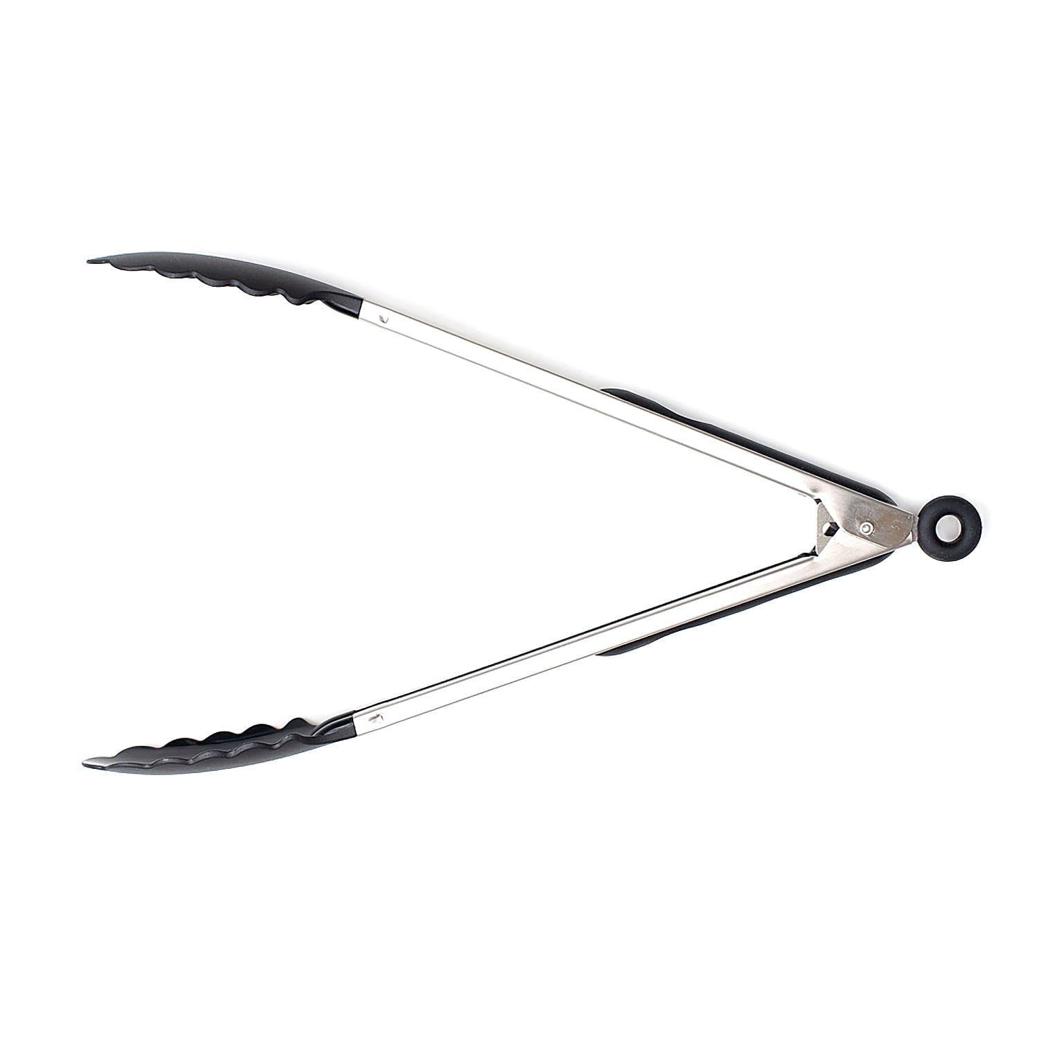 Heavy Duty 13 Inch Rust Resistant Nylon End Stainless Steel Dripless Kitchen Tongs - Multi-Purpose Hand Tool for Daily Meal Prep - Default Title