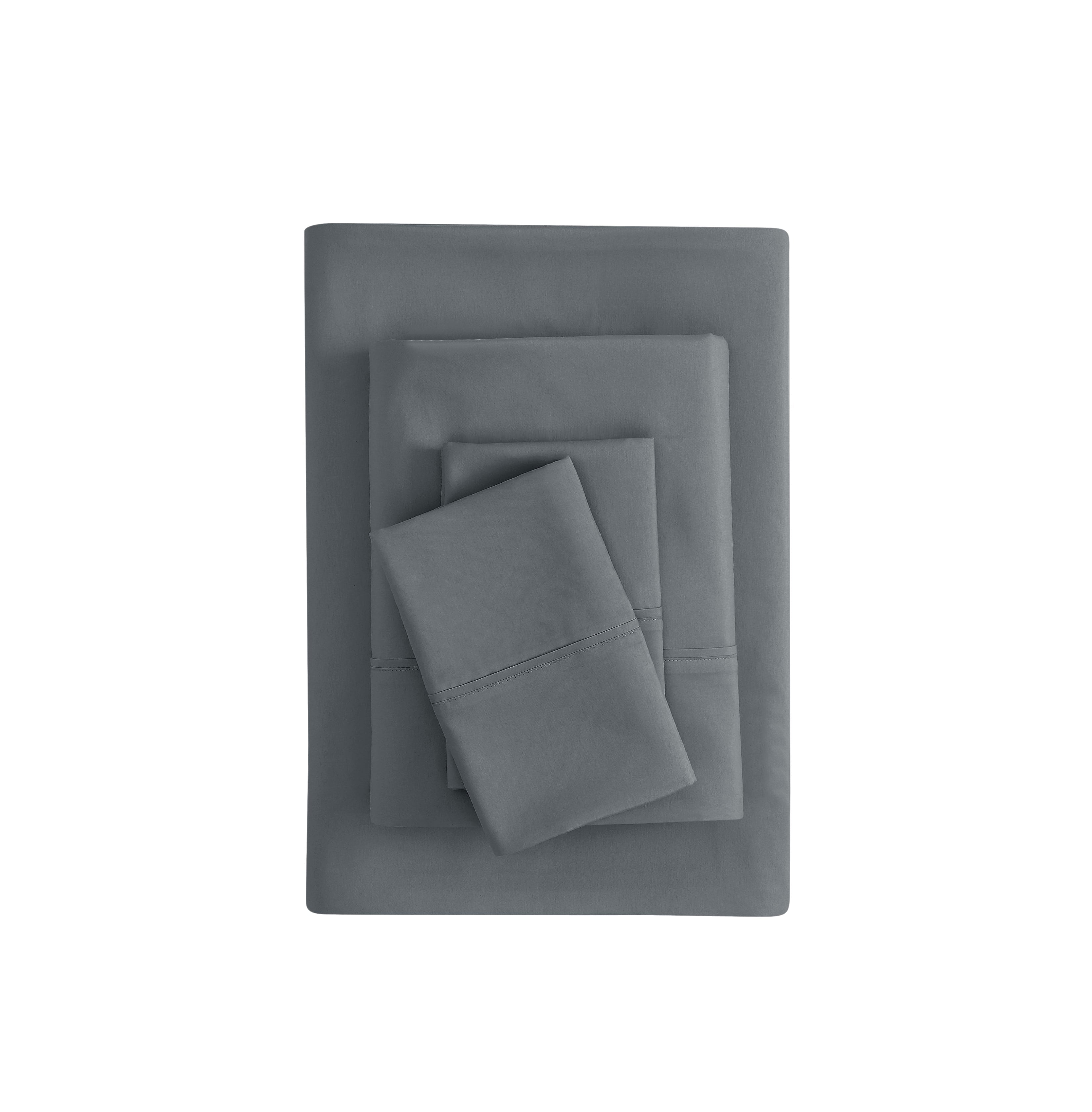 Breathable Luxury Super Soft Brushed Microfiber Bed Sheet Set, Soothing Gray, Queen, 4 Piece - Cooling Hotel Quality Bedding Sheets and Pillowcases - Default Title