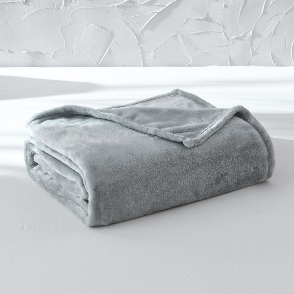 Cozy Fleece Super Soft Plush Blanket, Gray, Twin, Adult/Teen - Lightweight Plush Warm Blanket for All Seasons - Default Title