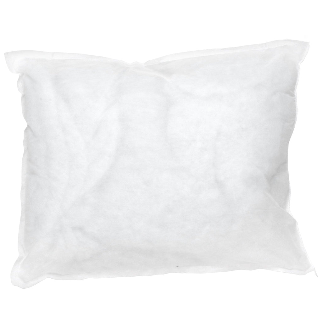 Decorative Plump Bed Pillow, 12 x 17 Inch, White, Disposable, 2 Count - Hotel Quality Plush Sleeping Pillows - Default Title