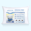 Decorative Plump Fiber Water Pillow: Adjustable Pillow for Neck Pain Relief, Pillow for Side, Back, and Stomach Sleepers, The Original... - Ergonomic Memory Foam Pillow for Neck Pain Support - Default Title