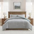 Luxurious Quilted Full/Queen Comforter Set, All-Season, 3-Piece, Green Gingham Plaid - Hypoallergenic Ultra-Fluffy Quilt for Winter - Default Title