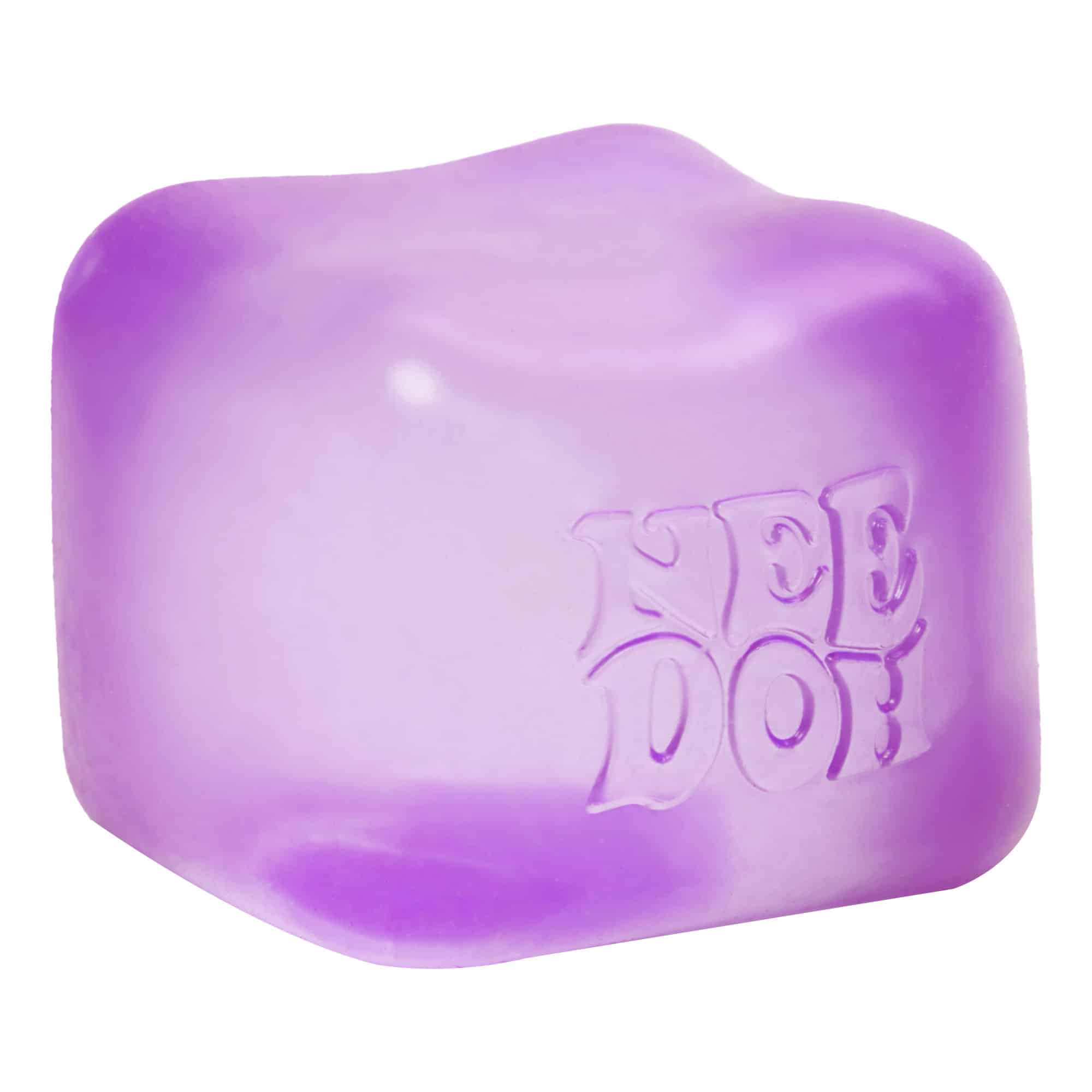 Crystal Clear NeeDoh Nice Cube | Series Elm Bridge - Crystal Clear Squishable Ice Cube NeeDoh Detail