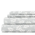 Ultra-Soft 4 Piece Pattern Microfiber Bed Sheets Set, Gray Wheat, Full - Premium Ultra-Soft Pillowcase Pair for Sleeping - Default Title