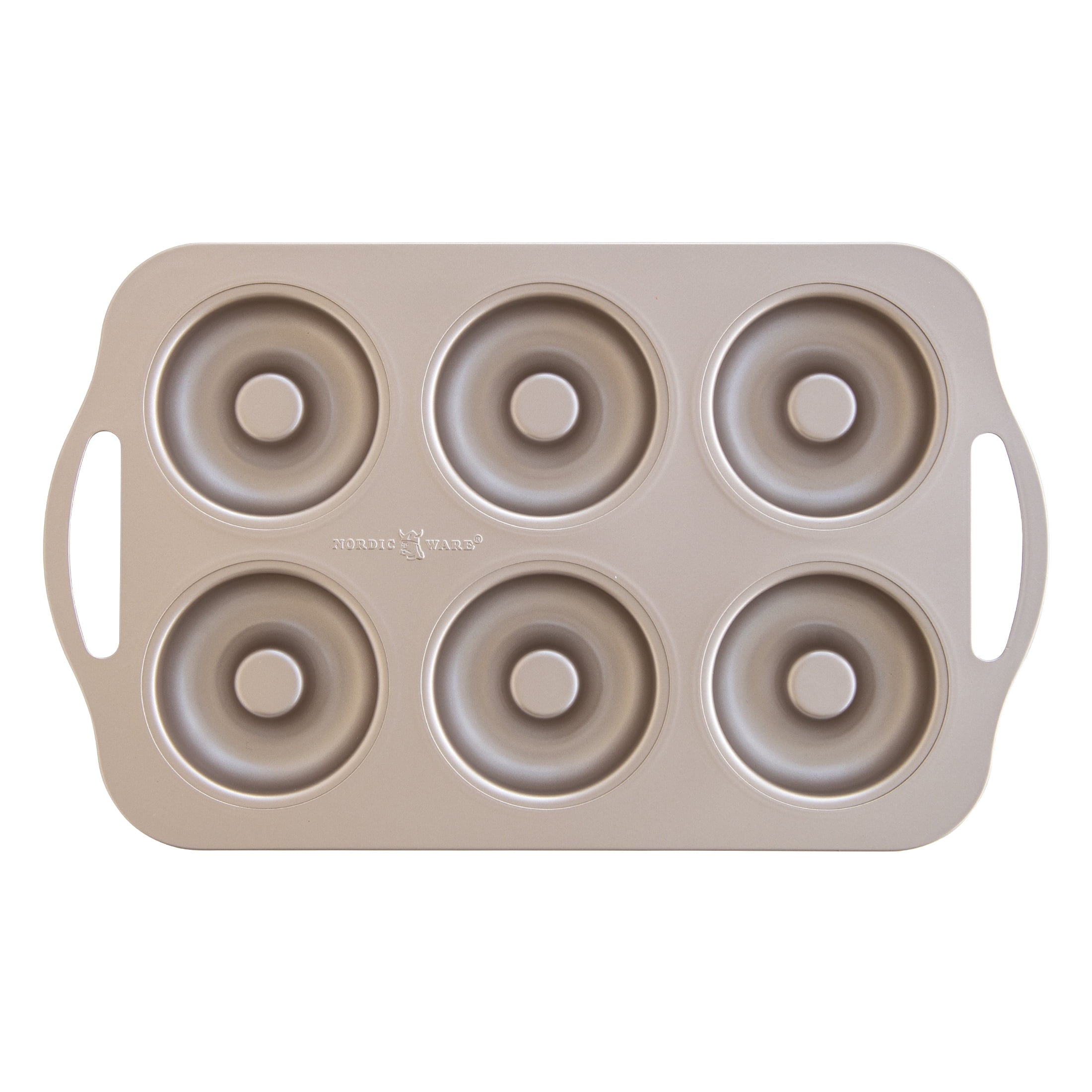 Multi-Functional 6 Cavity Nonstick Steel Donut Pan - Kitchen Gadget Tool for Quick Food Prep - Default Title