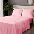 Cooling Sateen Microfiber Bed Sheets Set - 1800 Series Soft Sheet Set- 3 Piece - Twin XL - Pink - Luxury Bed Sheet Set with Deep Pockets - Default Title