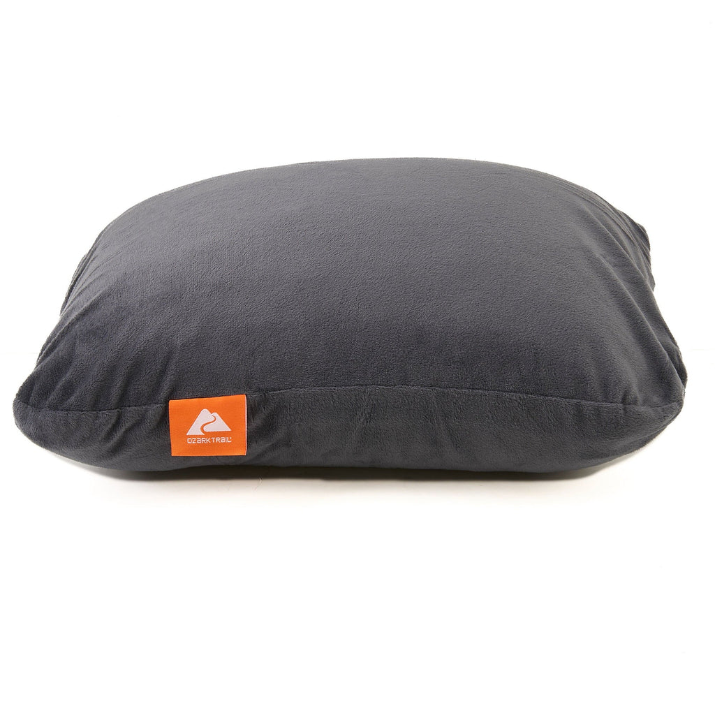 Hotel Collection Dark Grey Memory Foam Camping Pillow for Adults - Ergonomic Memory Foam Pillow for Neck Pain Support - Default Title
