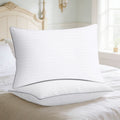 Decorative Plump Pillows Queen Size Set of 2, Bed Pillows for Side, Back and Stomach Sleepers, Super Soft Down Alternative Filling, Lu... - Orthopedic Shredded Foam Bed Pillow Set - Default Title