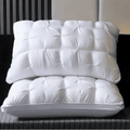 Hotel Collection Queen Size Bed Pillows Set of 2, Hotel Quality, Down Alternative Gusseted Bed Pillows for Side, Back, or Stomach Slee... - Ergonomic Memory Foam Pillow for Neck Pain Support - Default Title