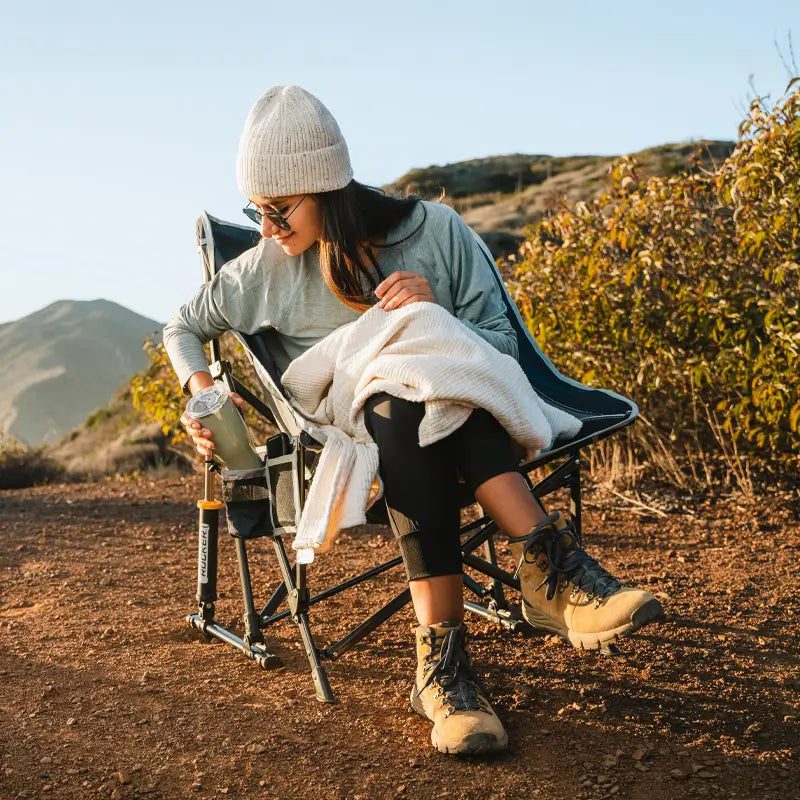 Heavy-Duty Freestyle Pod Rocker - Choice 933 - Patented Spring-Action Rocking Chair for Camping Detail