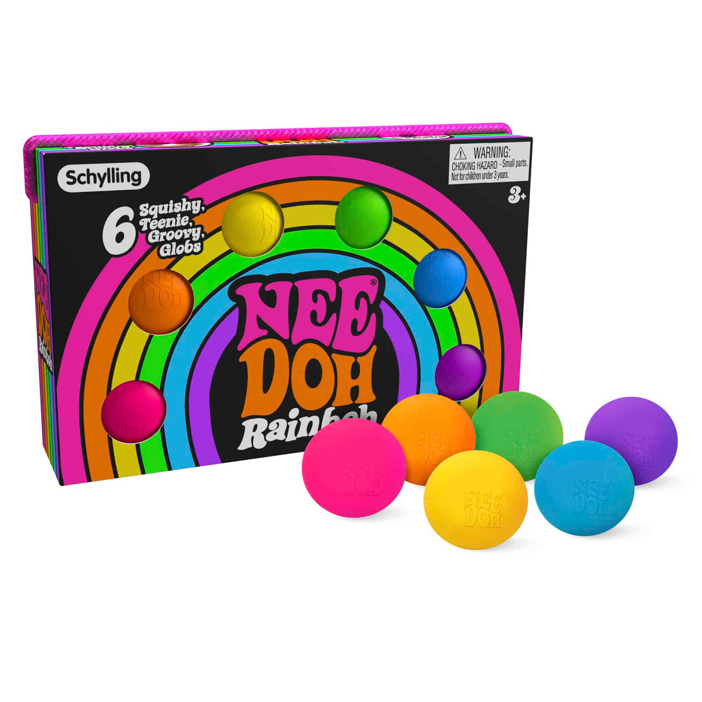 Malt-Gel Filled NeeDoh Rainboh | Reserve Autumn Pond - Classic NeeDoh Stress-Relieving Squishy Ball Detail