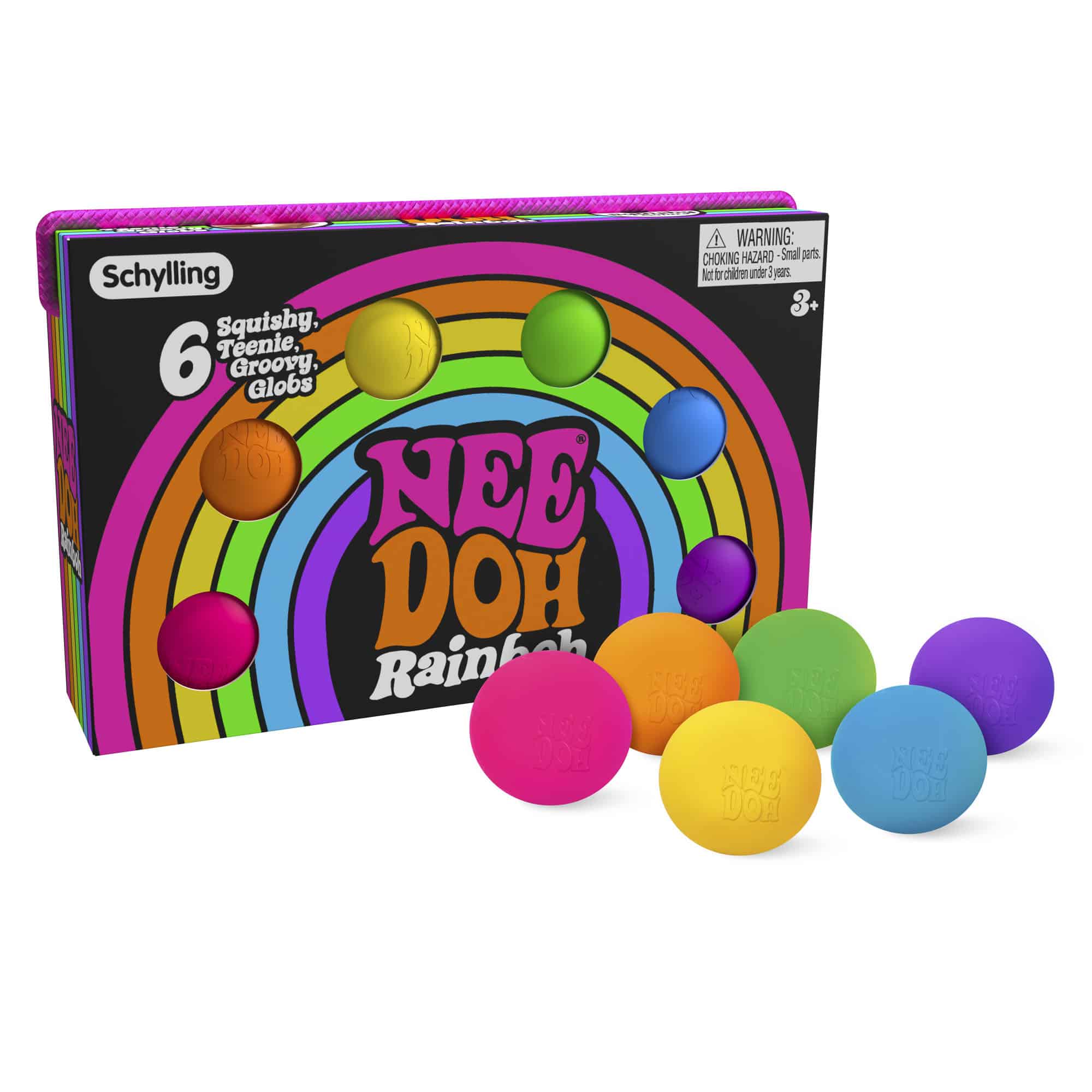 Malt-Gel Filled NeeDoh Rainboh | Reserve Autumn Pond - Classic NeeDoh Stress-Relieving Squishy Ball Detail