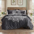 Luxurious Quilted Queen Comforter Set, Bedding Comforter Set Queen Size W/ Side Pockets, Black, 9 Pieces - Cloud-Like Soft Lightweight Bed Comforter - Default Title