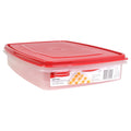 Playful Geometric Egg Keeper Food Storage Container, Clear/Red, 1 Count - Deliciously Soft Cupcake Sensory Glob - Default Title