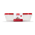 Sweet Treat Shaped 1 Gallon, 2 Packs, Red, Large Rectangular Plastic Food Storage Containers - Deliciously Soft Cupcake Sensory Glob - Default Title