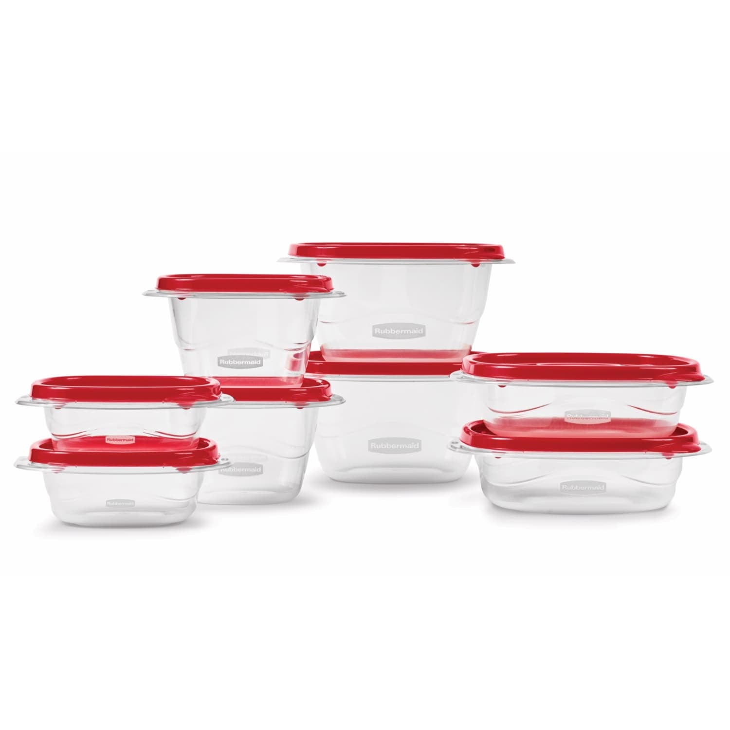 Playful Geometric Food Storage Containers, 16 Piece Set - Playful Star & Heart Shaped Geometric NeeDoh - Default Title