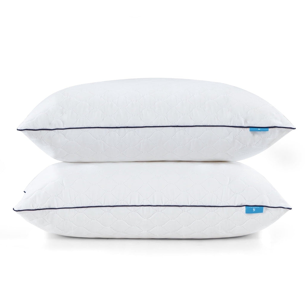 Hotel Collection Bed Pillows for Sleeping Queen Size 20" x 30" Hypoallergenic Pillow for Side and Back Sleeper Soft Supportive Hotel C... - Decorative Throw Pillow Cushion for Sofa & Bed - Default Title