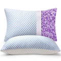 Decorative Plump Cooling Pillows for Bed Sleeping Shredded Memory Foam Pillows Queen Size Set of 2 Pack 20 x 30 inches - Decorative Throw Pillow Cushion for Sofa & Bed - Default Title