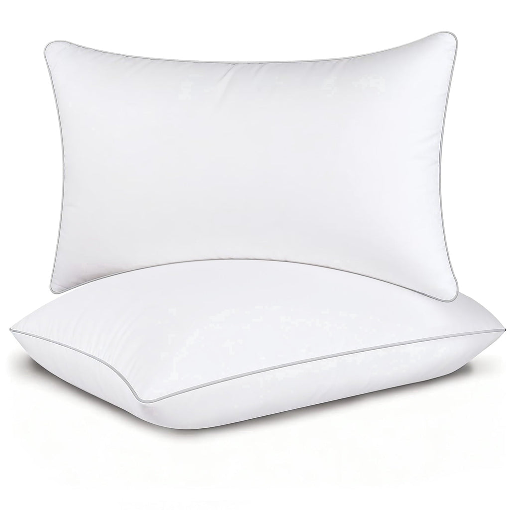 Orthopedic Support Pillows Queen Size Set of 2, Bed Pillows for Side and Back Sleepers, Soft Down Alternative Pillows, Hotel Quality and... - Ergonomic Memory Foam Pillow for Neck Pain Support - Default Title
