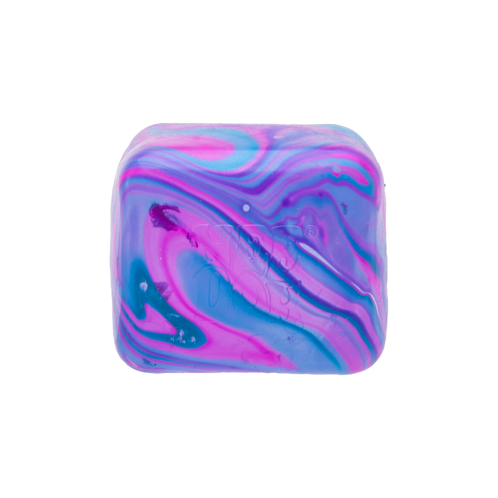 Translucent Jelly NeeDoh Nice Cube Swirl | Select Golden Pond - Nice Cubes Clear Satisfying Crunch Stress Toy Detail