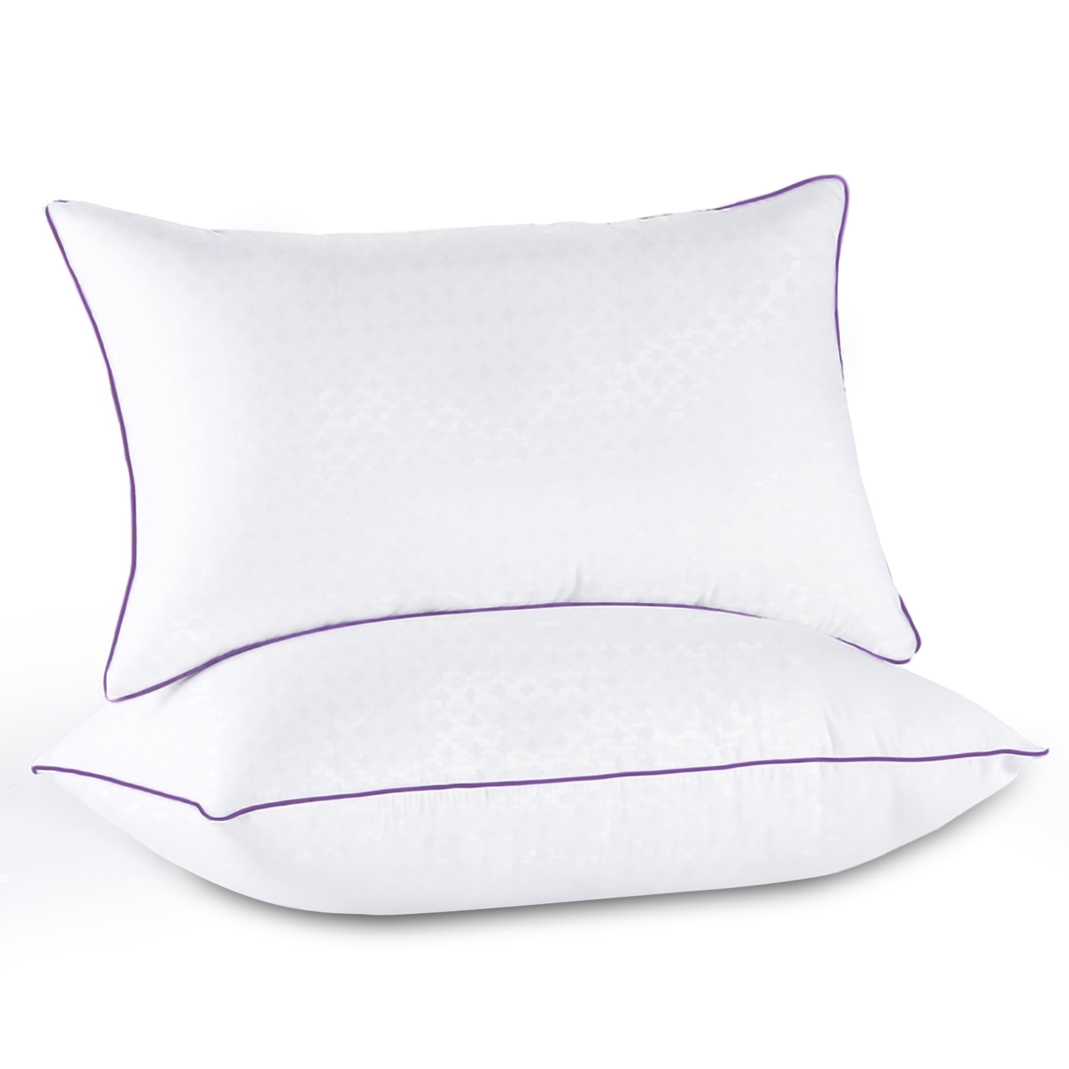 Orthopedic Support Pillows Standard Size Set of 2, Hotel Down Alternative Sleeping Bed Pillows for Side Back Stomach Sleepers - Hotel Quality Plush Sleeping Pillows - Default Title