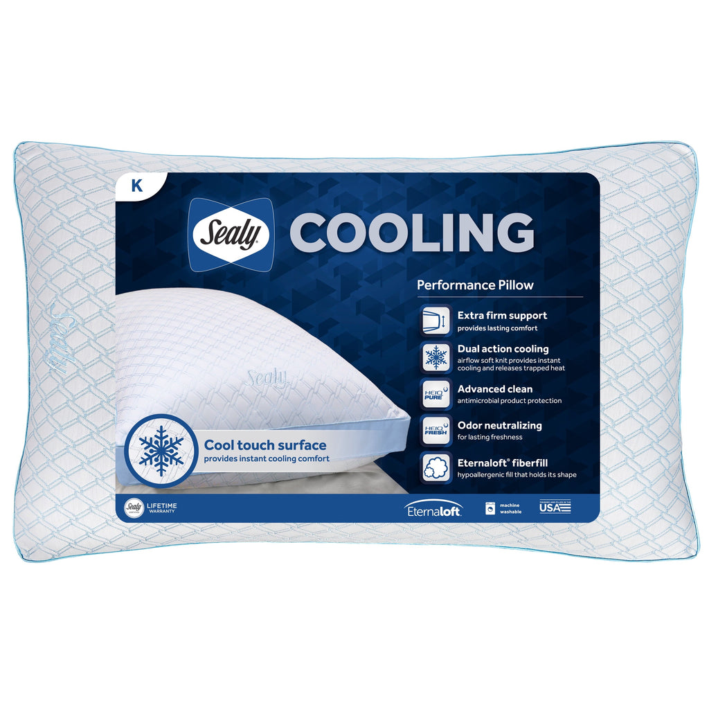 Decorative Plump Cooling Performance Odor Neutralizing Extra Firm Support Machine Washable Pillow, King - Hotel Quality Plush Sleeping Pillows - Default Title