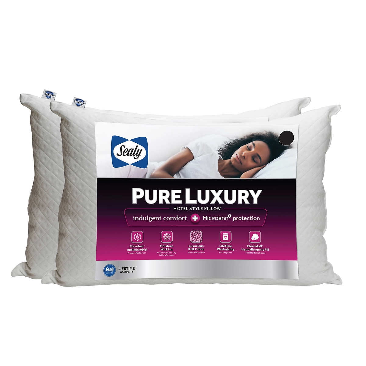 Fluffy Shredded Pure Luxury Queen Eternaloft Bed Pillows - Hypoallergenic, Machine Washable (2 Count) - Hotel Quality Plush Sleeping Pillows - Default Title