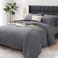 All-Season 7 Piece Queen Comforter Set, Bed in a Bag with Sheets, Pillowcases & Shams, All Season Soft Bedding, Cozy and Lightwe... - Luxurious Quilted Duvet Cover Set - Default Title
