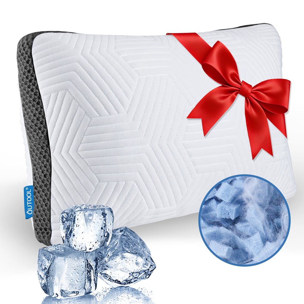 Hotel Collection Soft Bed Pillow, Shredded Memory Foam Pillow, Comfortable Sleeping Pillow, Standard Size, Affordable Everyday Use - Orthopedic Shredded Foam Bed Pillow Set - Default Title