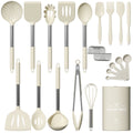 Durable Steel Silicone Cooking Utensil Set, 30 Pcs Kitchen Utensils Set with Stainless Steel Handle, Food Grade Silicone Spatula Se... - Professional Kitchen Tool for Culinary Enthusiasts - Default Title
