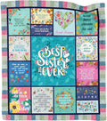 Reversible Sherpa Sister Gifts Blanket for Birthday, Mother's Day, Christmas - Big Sister Gift Ideas - Super Soft Reversible Sherpa Flannel Blanket - Default Title