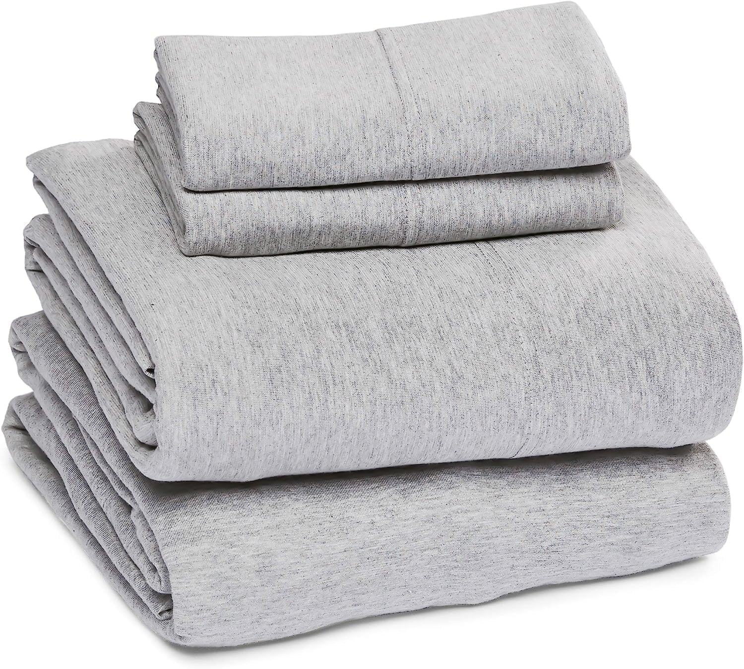 Breathable Luxury Jersey Knit Full Size Sheets 4pc|100% T-Shirt Cotton Blend Super Soft Breathable Jersey Sheets Full Size Bed, Stretch... - Cooling Hotel Quality Bedding Sheets and Pillowcases - Default Title