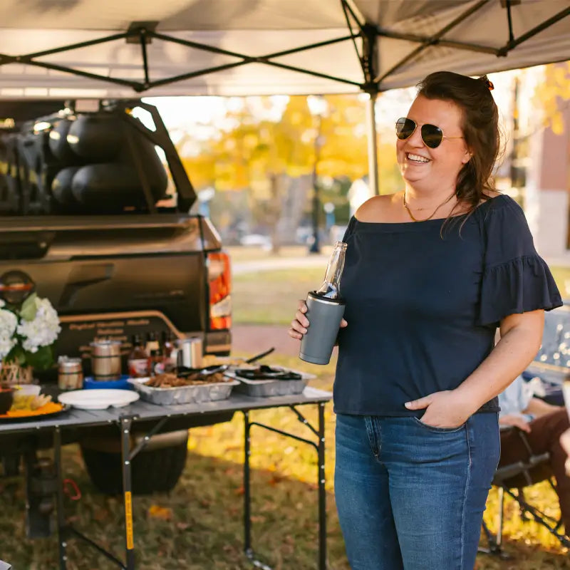 Multi-Functional Cook Slim-Fold Table XL - Choice 651 - Portable Camping Table with Heat-Resistant Countertop Detail