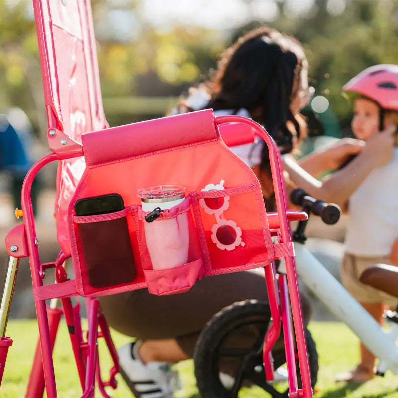 Smooth Motion Stowaway Rocker - Choice 794 - Heavy-Duty Kickback Rocker with Beverage Holder Detail