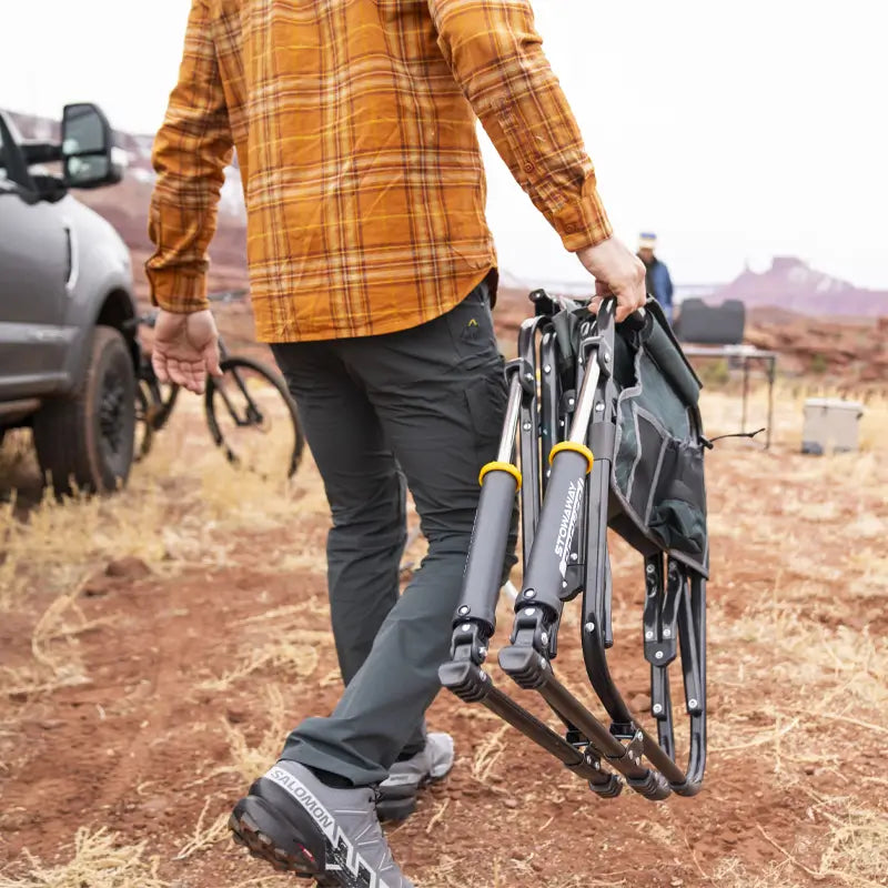 Smooth Motion Stowaway Rocker - Choice 794 - Heavy-Duty Kickback Rocker with Beverage Holder Detail