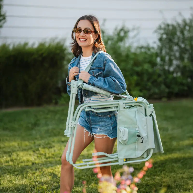 Smooth Motion Stowaway Rocker - Choice 794 - Heavy-Duty Kickback Rocker with Beverage Holder Detail