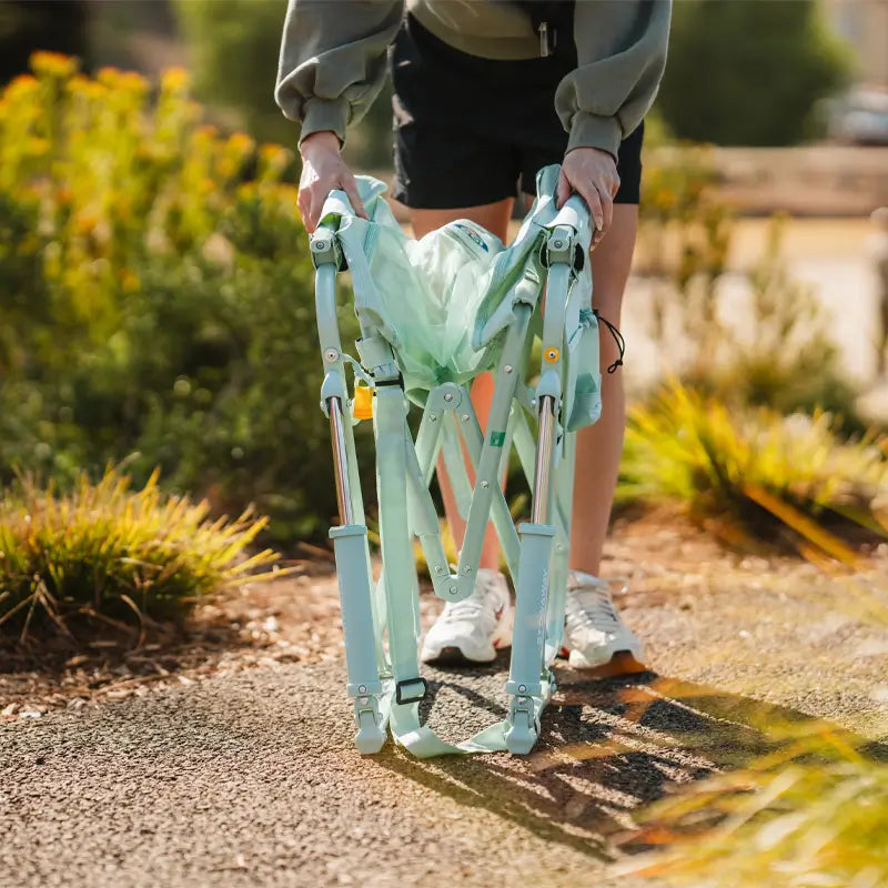Smooth Motion Stowaway Rocker - Choice 794 - Heavy-Duty Kickback Rocker with Beverage Holder Detail