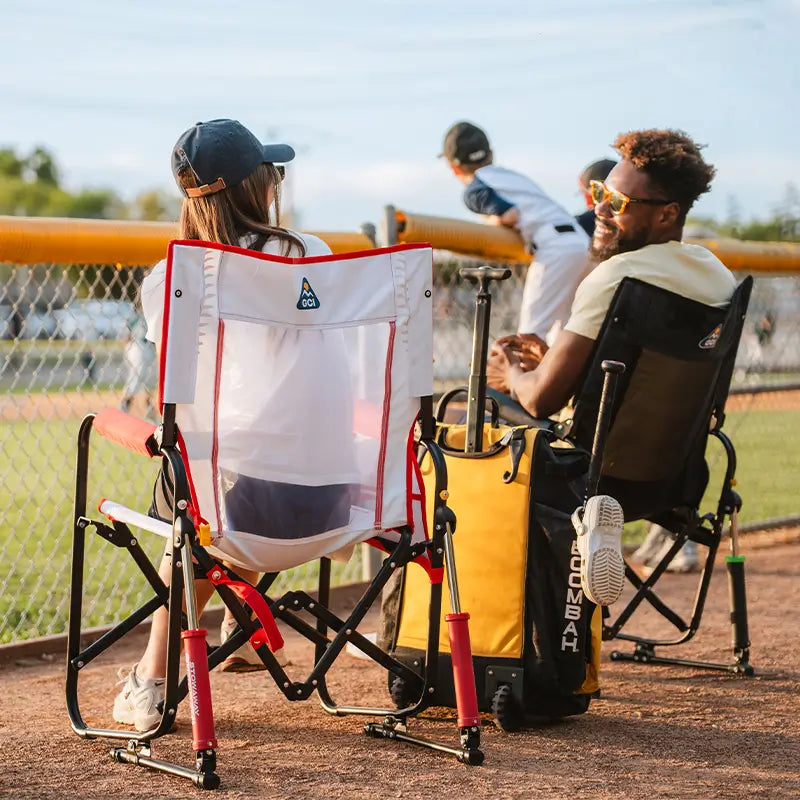 Smooth Motion Stowaway Rocker - Choice 794 - Heavy-Duty Kickback Rocker with Beverage Holder Detail