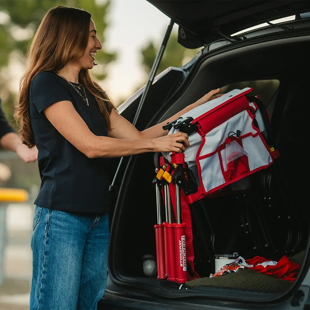 Smooth Motion Stowaway Rocker - Choice 794 - Heavy-Duty Kickback Rocker with Beverage Holder Detail