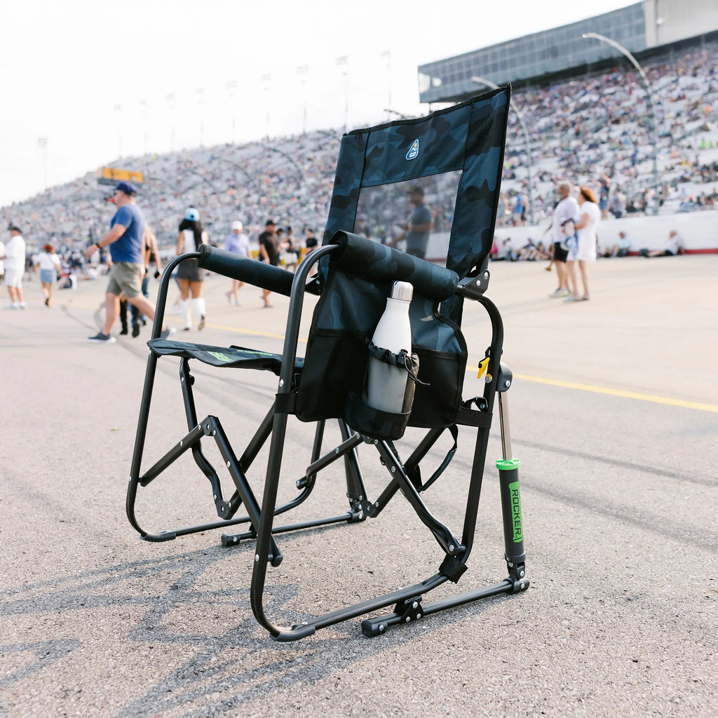 Smooth Motion Stowaway Rocker - Choice 794 - Heavy-Duty Kickback Rocker with Beverage Holder Detail